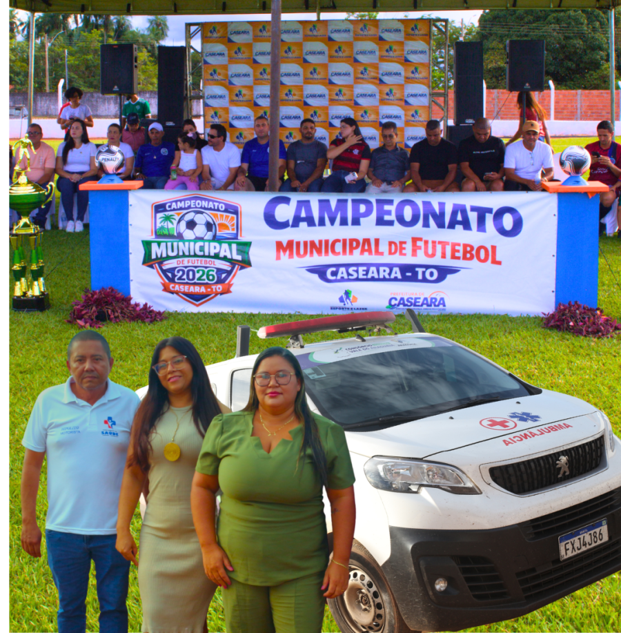 Prefeitura de Caseara garante suporte de atendimento em primeiros socorros durante a realização  do Campeonato Municipal de Futebol  edição 2026. 