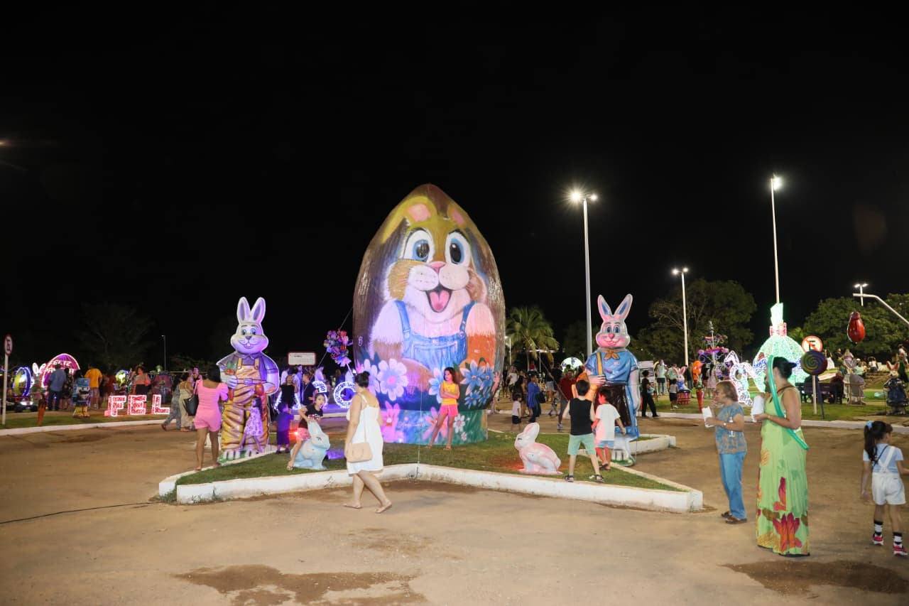 Páscoa dos Sonhos 2026 começa nesta quarta (1º) no Parque Cesamar, em Palmas