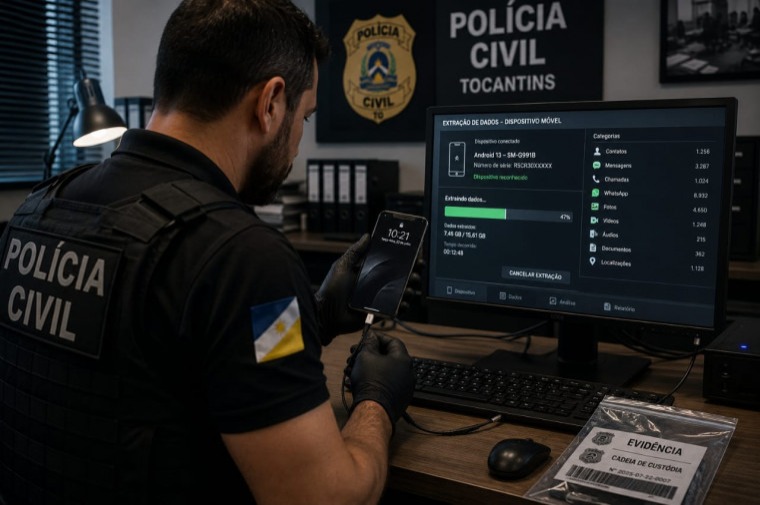 Tecnologia criada no Tocantins ajuda polícias de todo o Brasil a extrair provas de celulares
