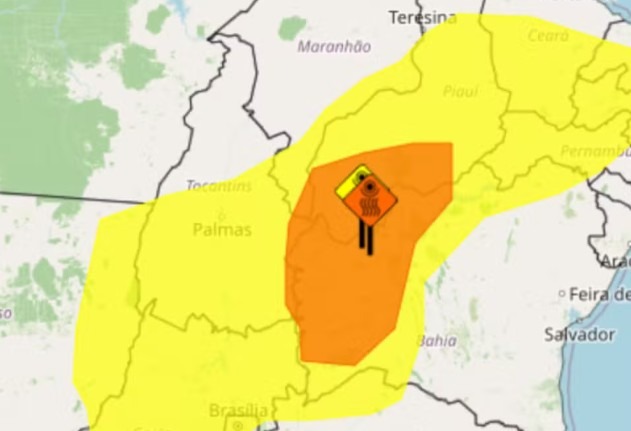 Cidade do TO registra 40°C e entra na lista das mais quentes do país